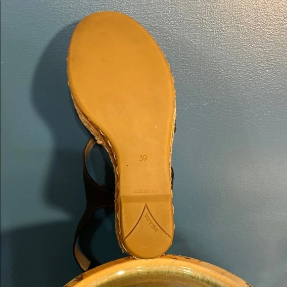 PRADA CORK WEDGE HEELS - Picture 4 of 11